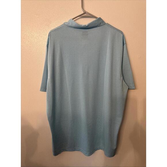 Callaway Golf Polo Shirt Opti-Dri Striped Short Sleeve Blue X Large D7-12 - Picture 3 of 3